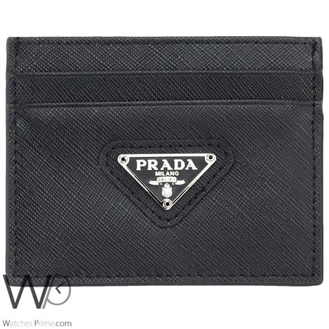 prada flap card holder|prada card holder wallet.